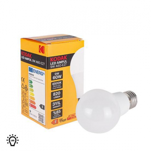 KODAK 9W BEYAZ IŞIK A60 E27 LED AMPUL